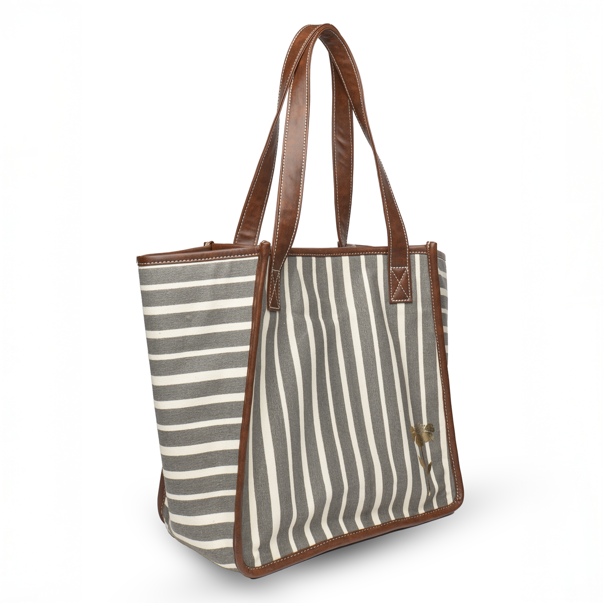 Retro Stripe Work Tote