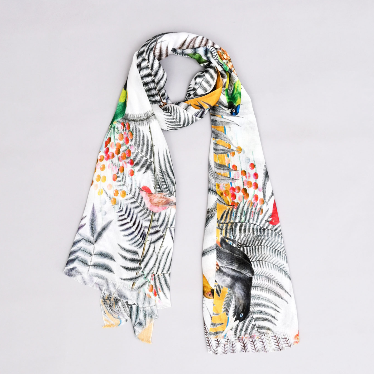 Jungle Noir Bamboo Modal Stole