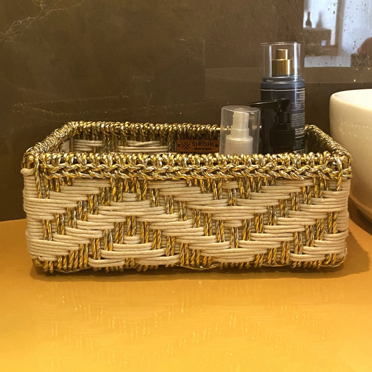 Memories Trinket Storage Tray | White & Gold | Medium | 33 cm