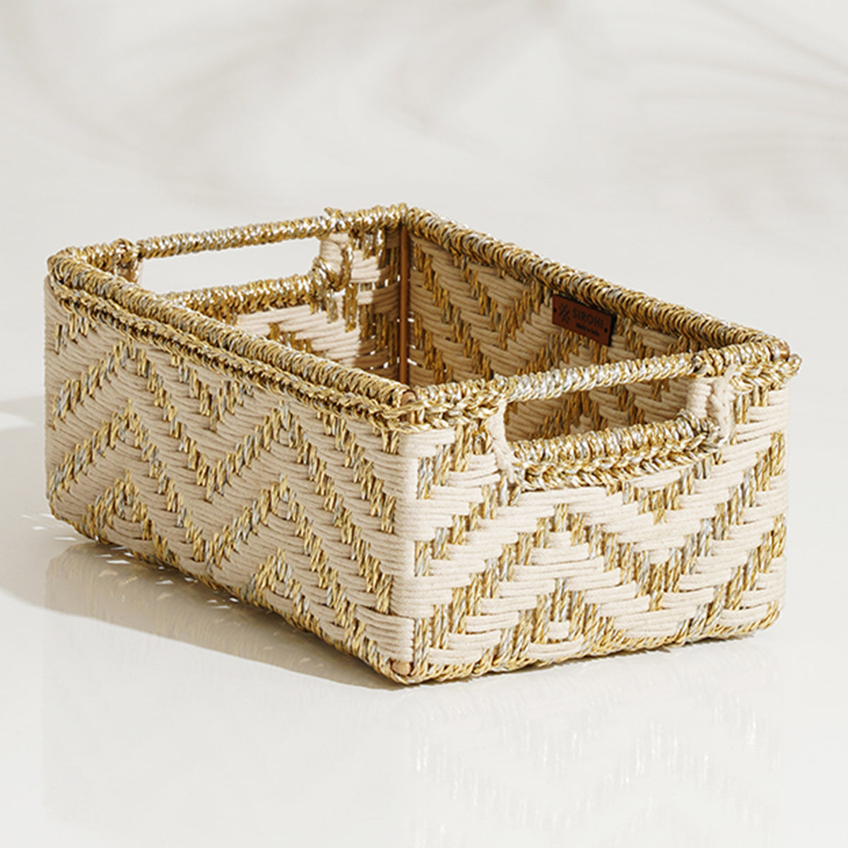 Memories Trinket Storage Tray | White & Gold | Medium | 33 cm