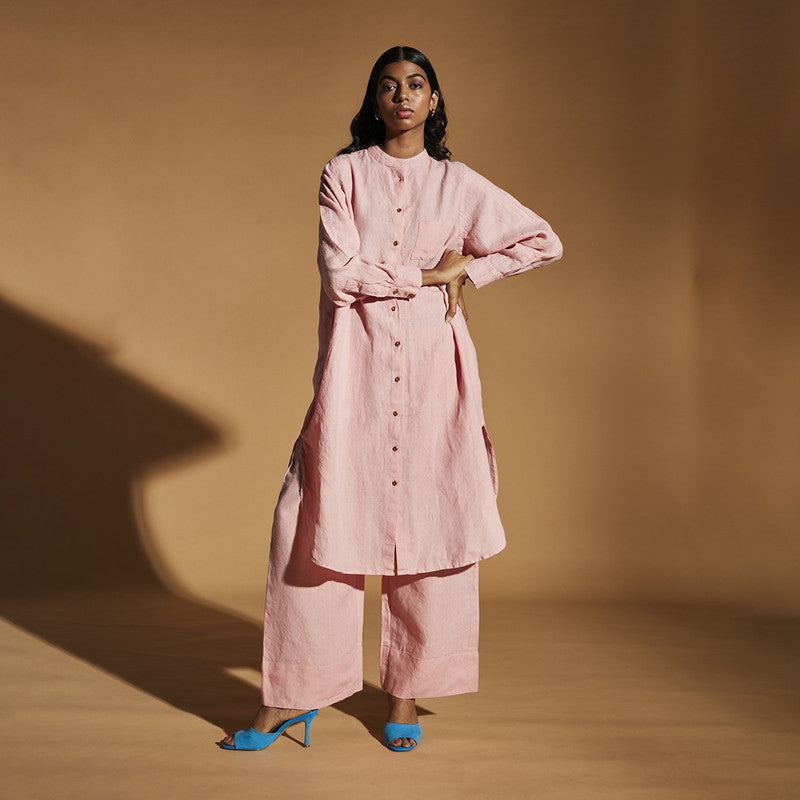 Women Linen Pants | Pyjama Pants | Pink