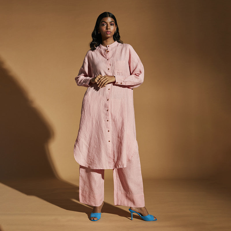 Women Linen Pants | Pyjama Pants | Pink