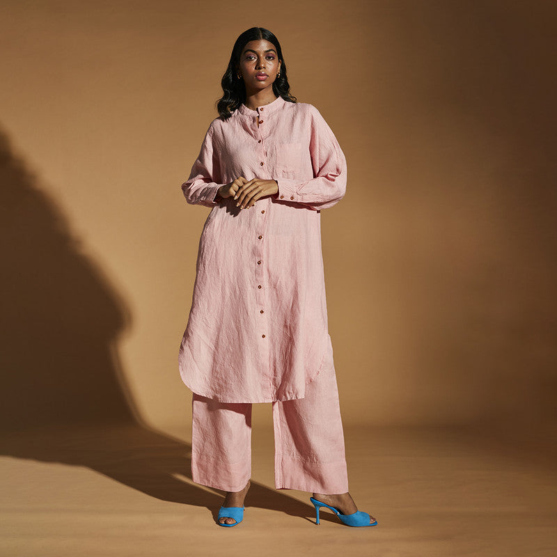 Women Linen Pants | Pyjama Pants | Pink