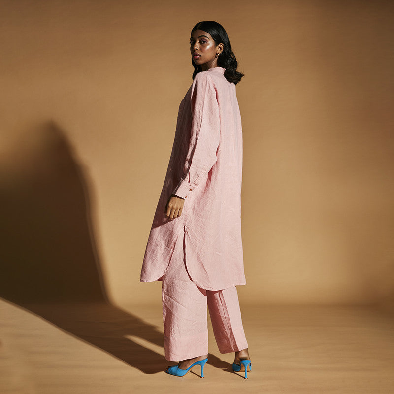 Women Linen Pants | Pyjama Pants | Pink