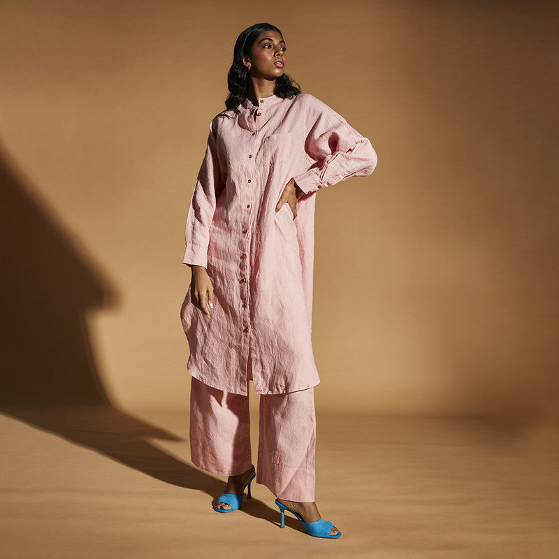 Women Linen Pants | Pyjama Pants | Pink