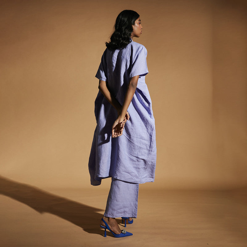 Women Linen Dress | Kaftan Dress | Lavender