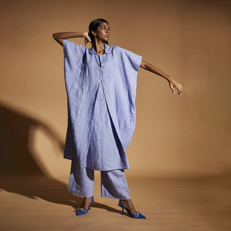 Women Linen Dress | Kaftan Dress | Lavender