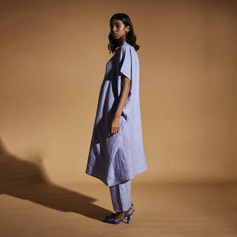 Women Linen Dress | Kaftan Dress | Lavender