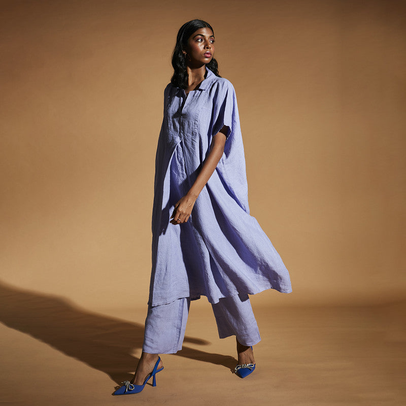 Women Linen Dress | Kaftan Dress | Lavender