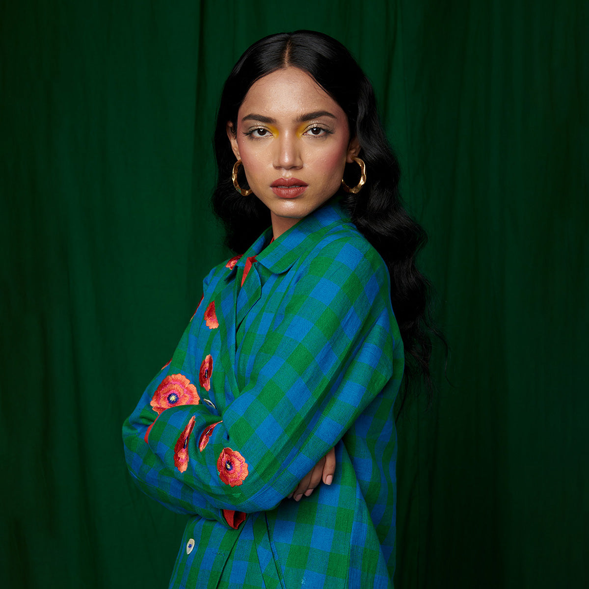 Forest Linen Jacket and Lounge Pants