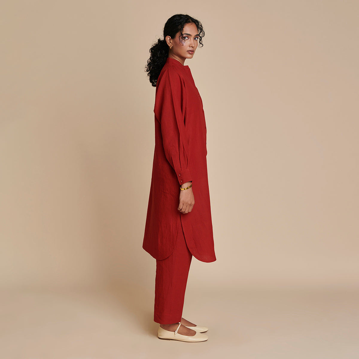 Anaar Linen Shirt Dress