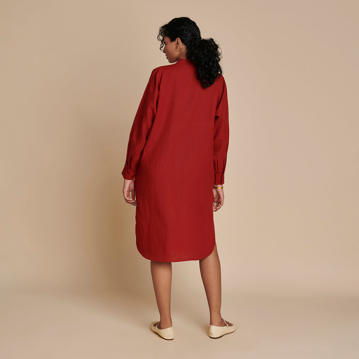 Anaar Linen Shirt Dress