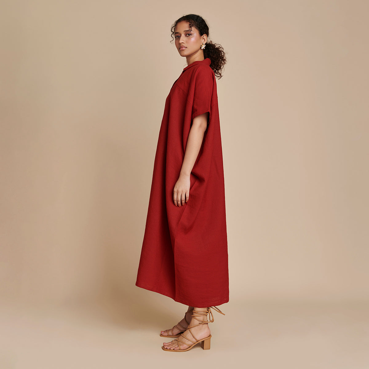 Anaar Linen Kaftan Dress