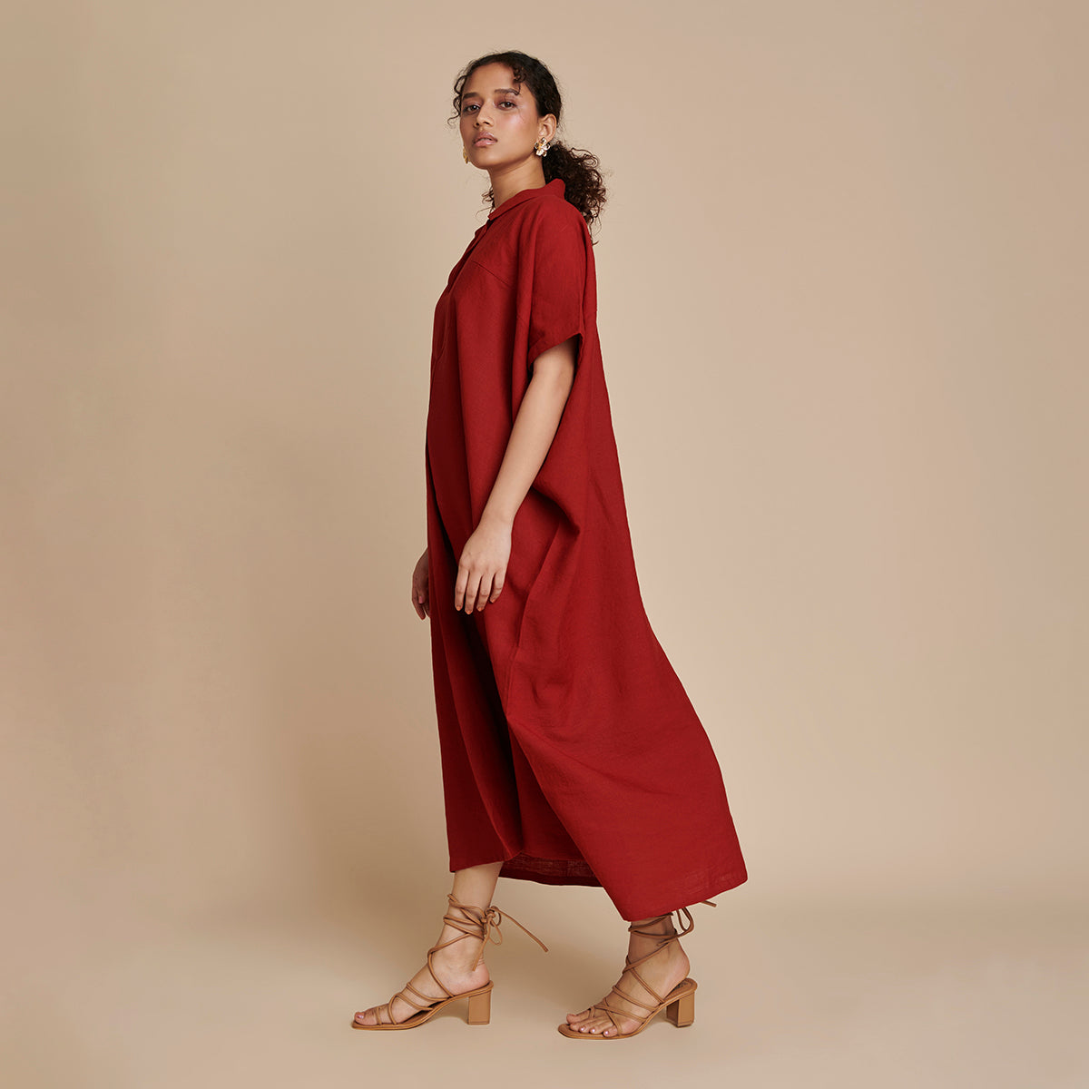 Anaar Linen Kaftan Dress
