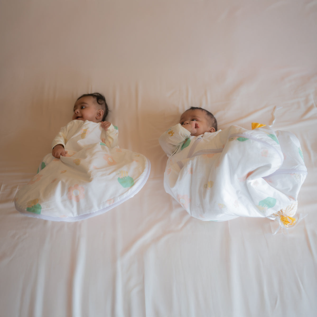Pure Cotton Sleeping Bag for Baby - Bee | Pastel