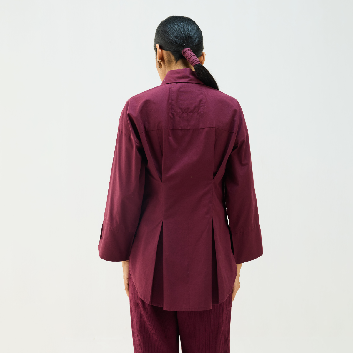 Stillness Organic Cotton Wrap Shirt