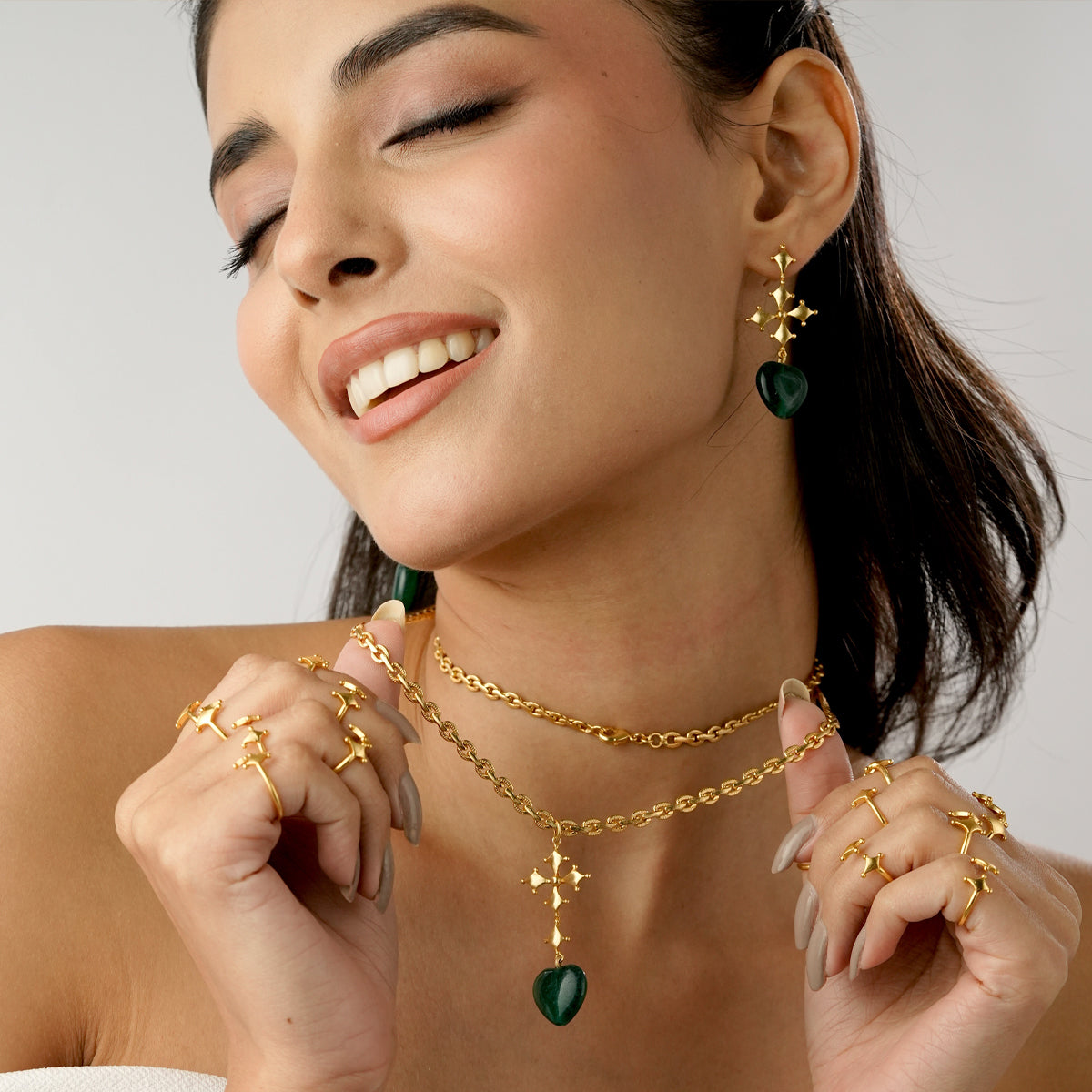 Jade Heart Neckpiece