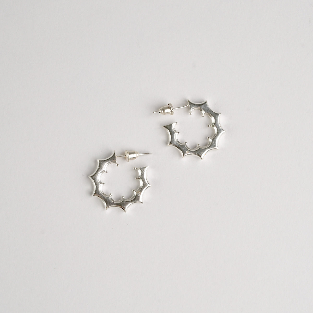 Cherry Hoops Silver