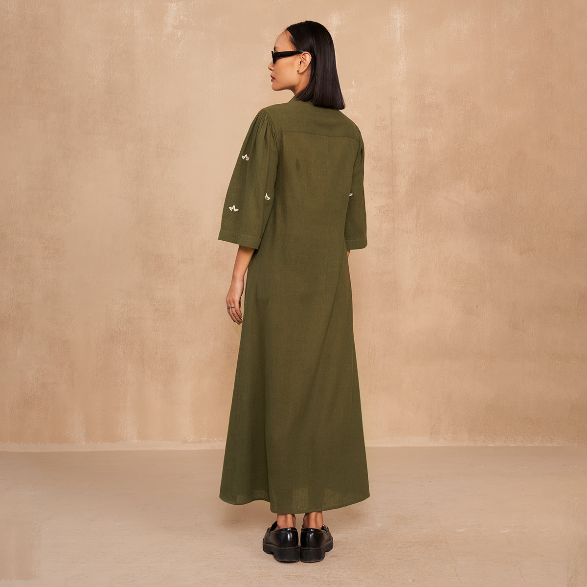 The Cosmos Handwoven Shirt Dress