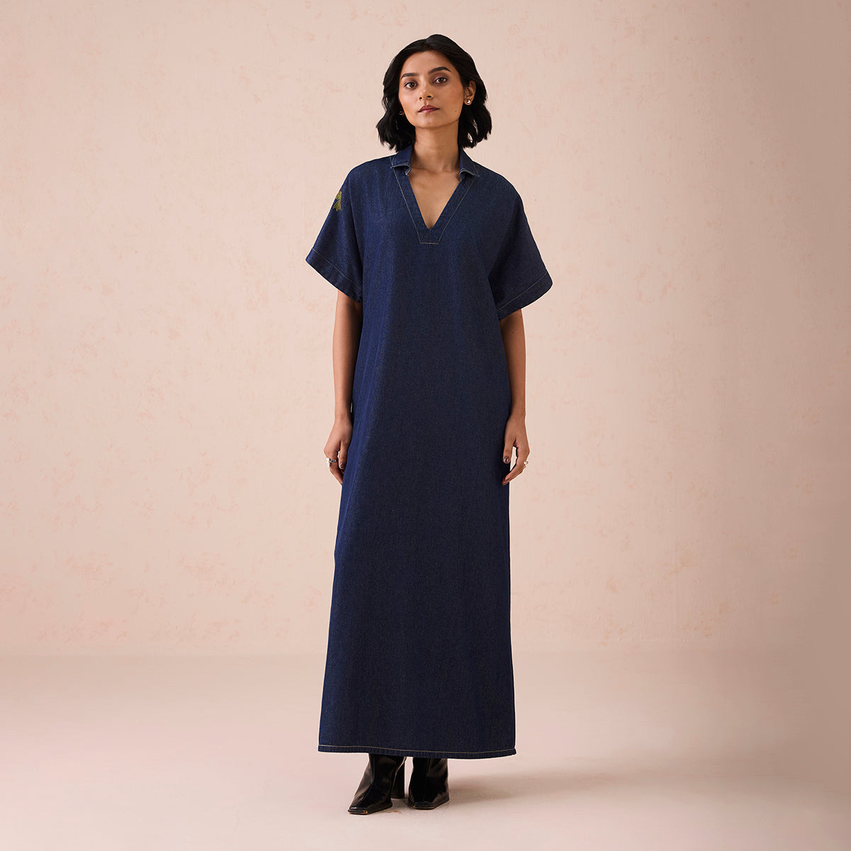 The Slow Sustainable Denim Maxi Dress