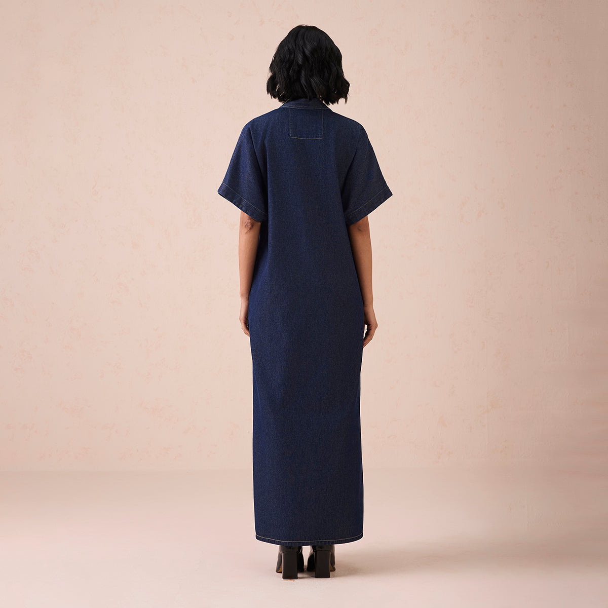 The Slow Sustainable Denim Maxi Dress