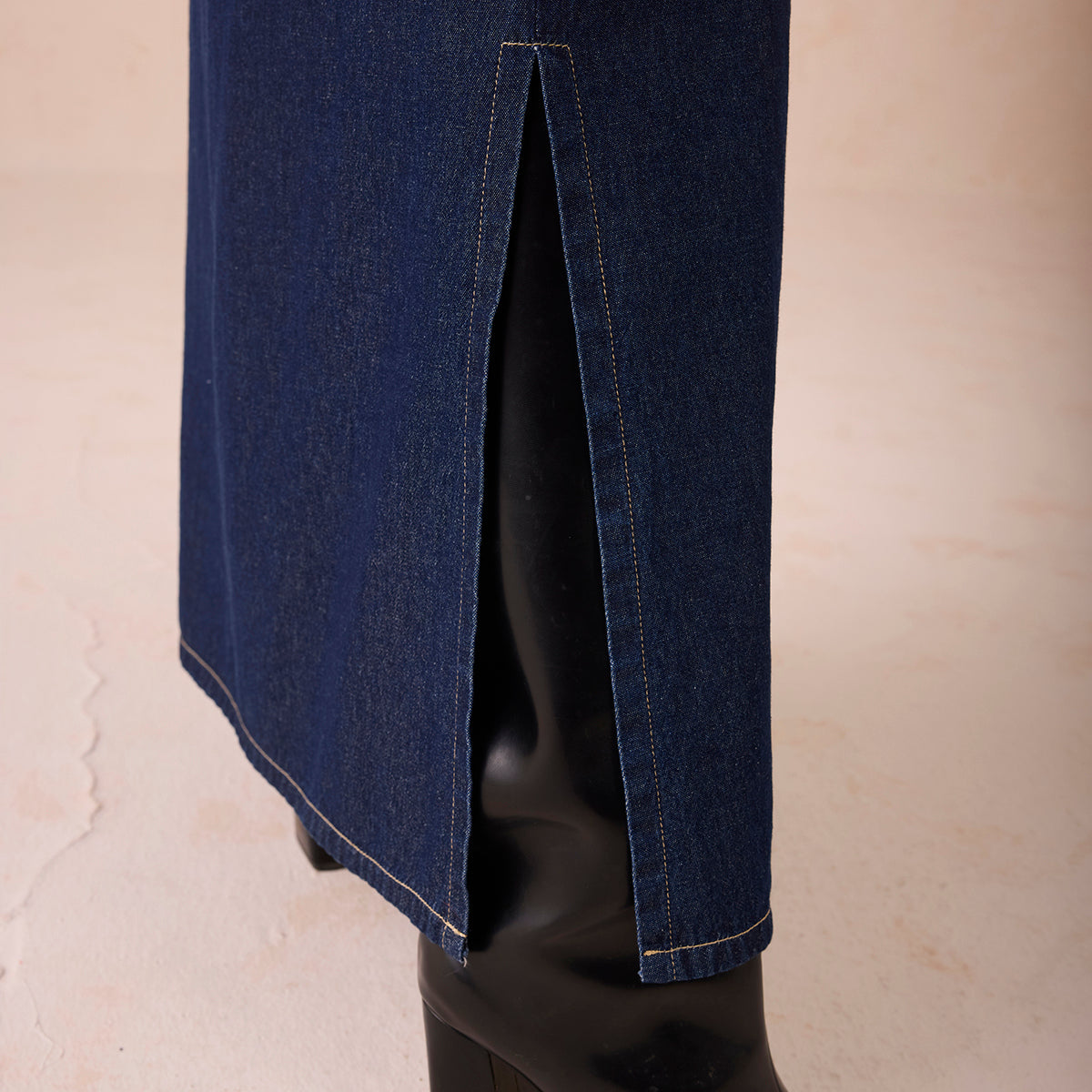 The Slow Sustainable Denim Maxi Dress