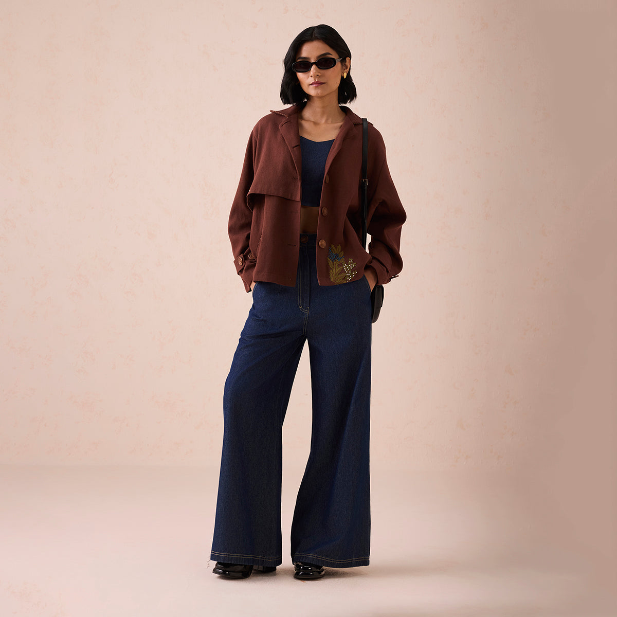 Under The Sun Handspun Handwoven Organic Cotton Trench Jacket