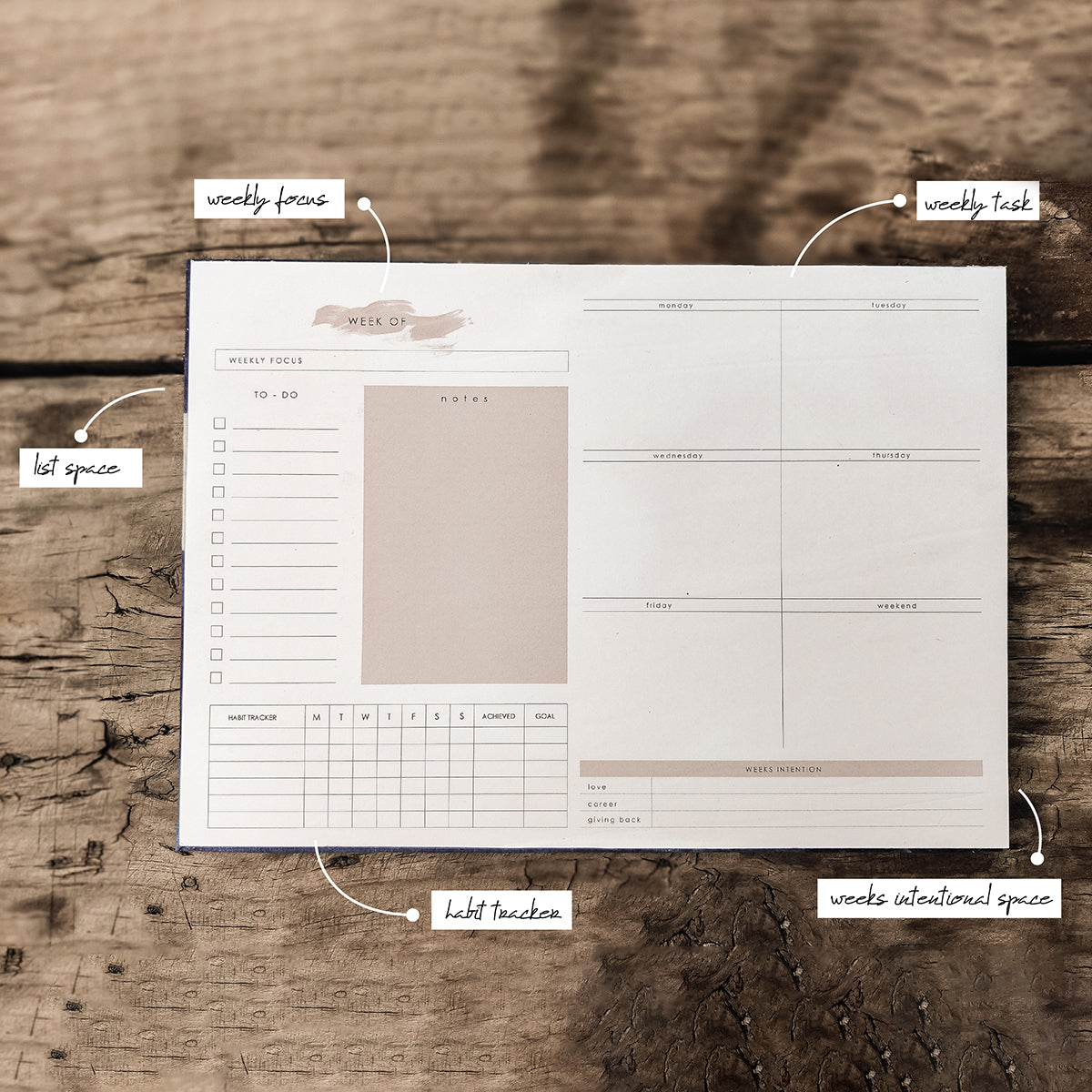 Handcrafted Sustainable A5 Unruled 100 GSM paper Journal by Ekatra - Solid beige