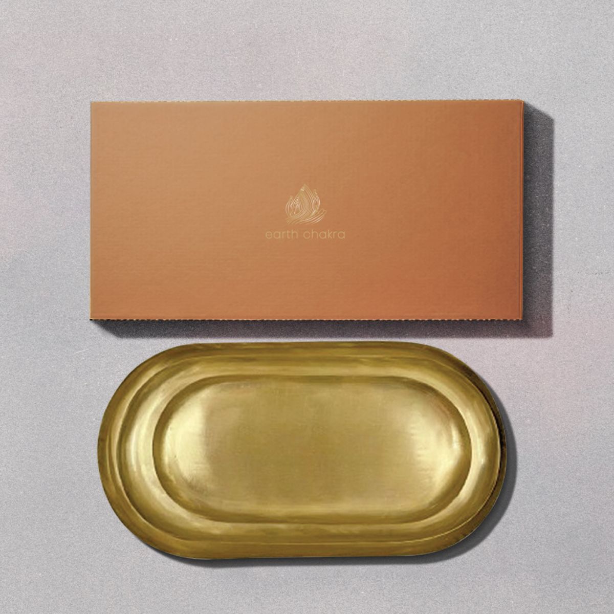 Brass Platters | Set of 3 | Handcrafted | Serving Tray Sets | Gift Box