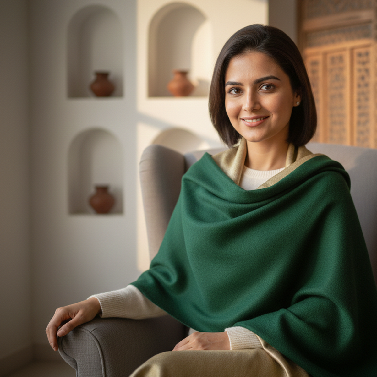 Winter Luxe Wool Stole