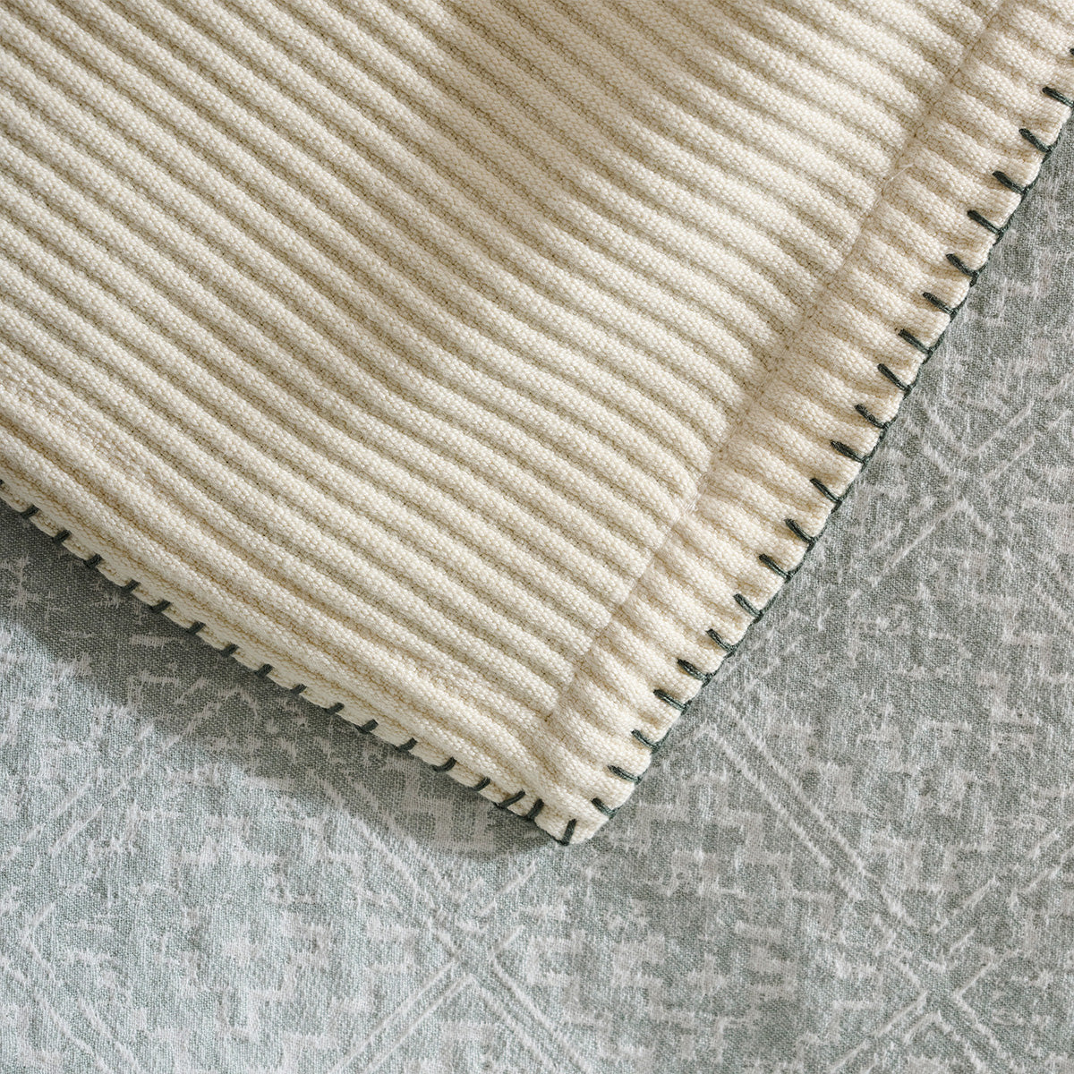 Cream Whip | Cotton Bamboo | Cord Rib | Throw
