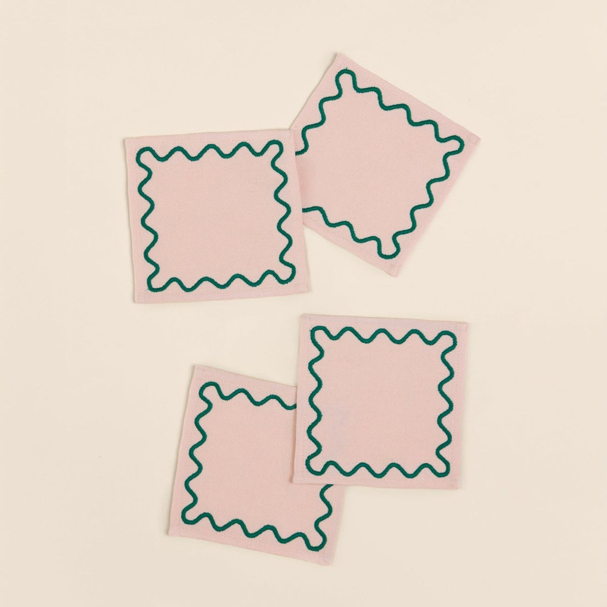 Embroidered Cocktail Napkins | Blush