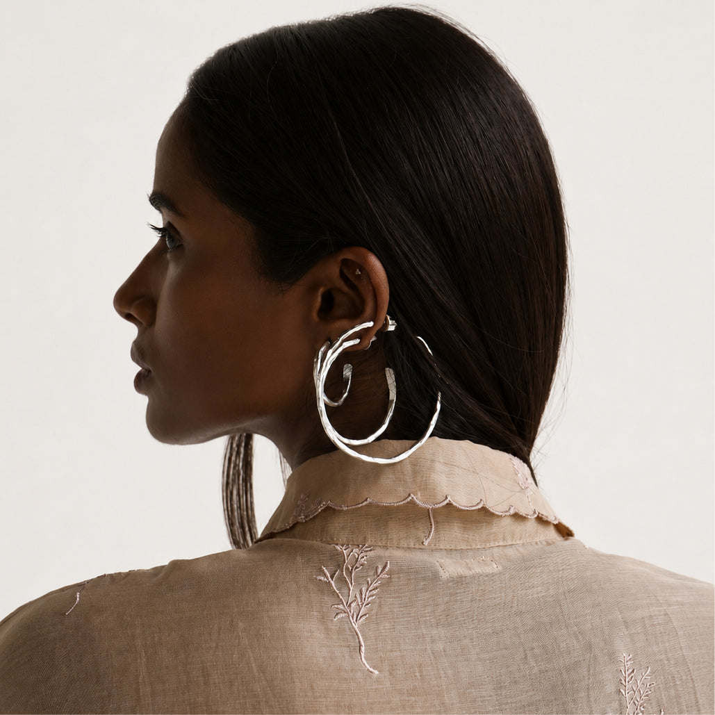 Halo Hoops (Small) - Silver