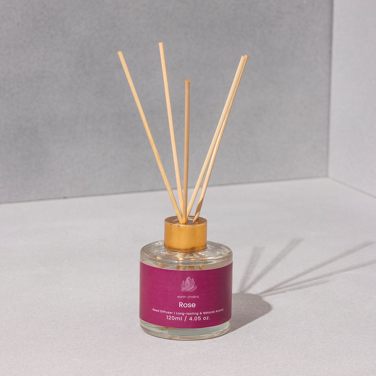 Rose Reed Diffuser & Brass Candle | Set of 2 | Aromatherapy Gift Box | Gift Hamper