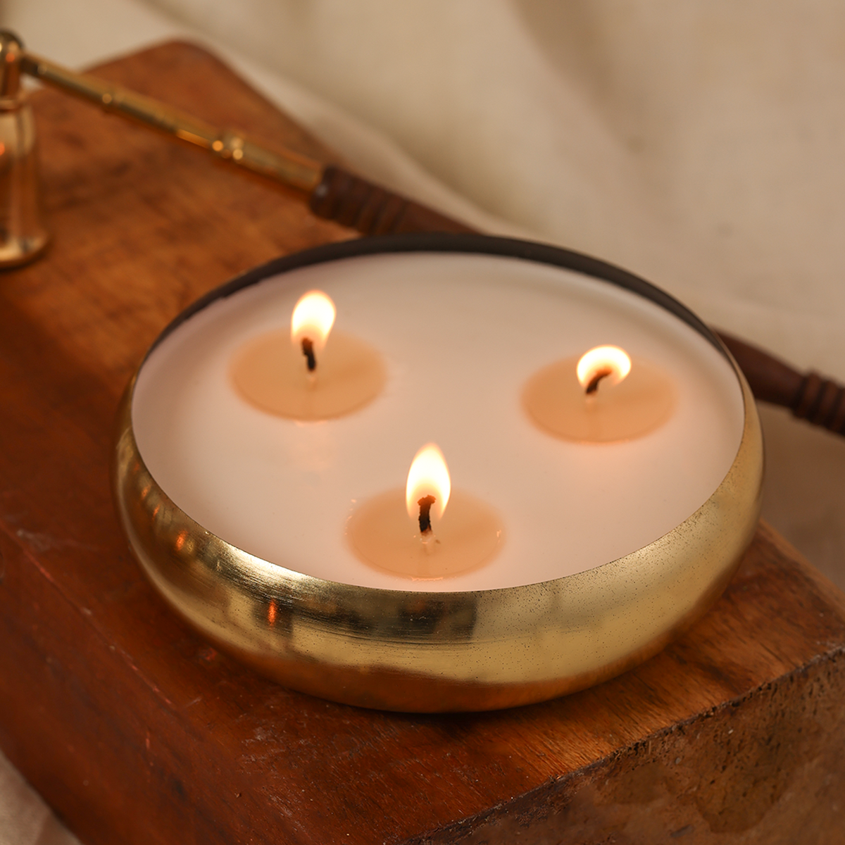 Gift Hamper | 3 Wick Scented Candles | Rose | Soy Wax Candles