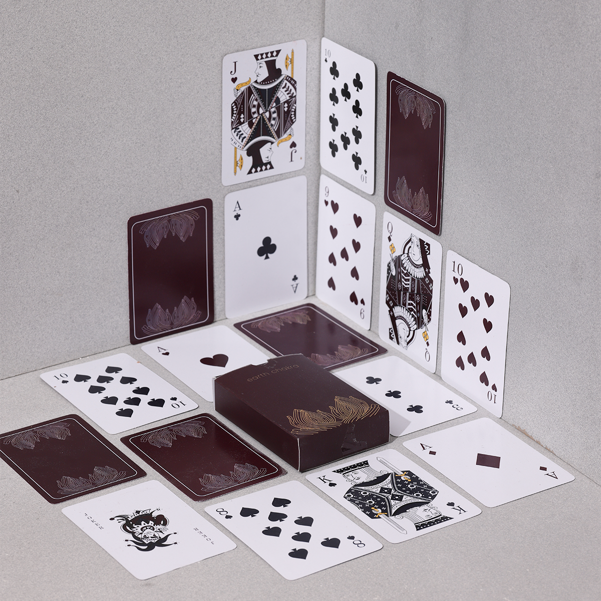 Copper Mugs with Stirrers and Playing Cards | Game Night Combo | Gift Hamper