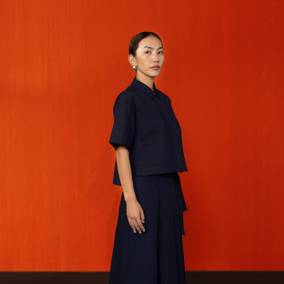 Midnight Blue Vajra Boxy Shirt