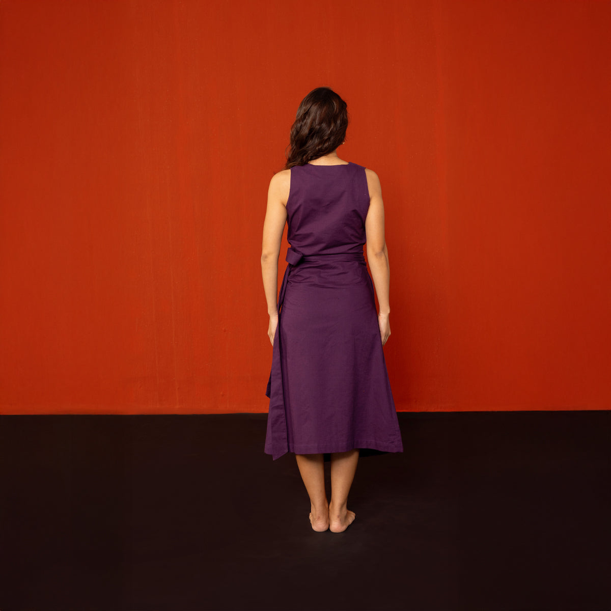 Aubergine Tara Wrap Dress