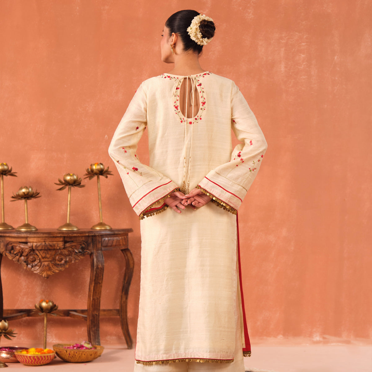Ritu Raw Silk Kurta Set