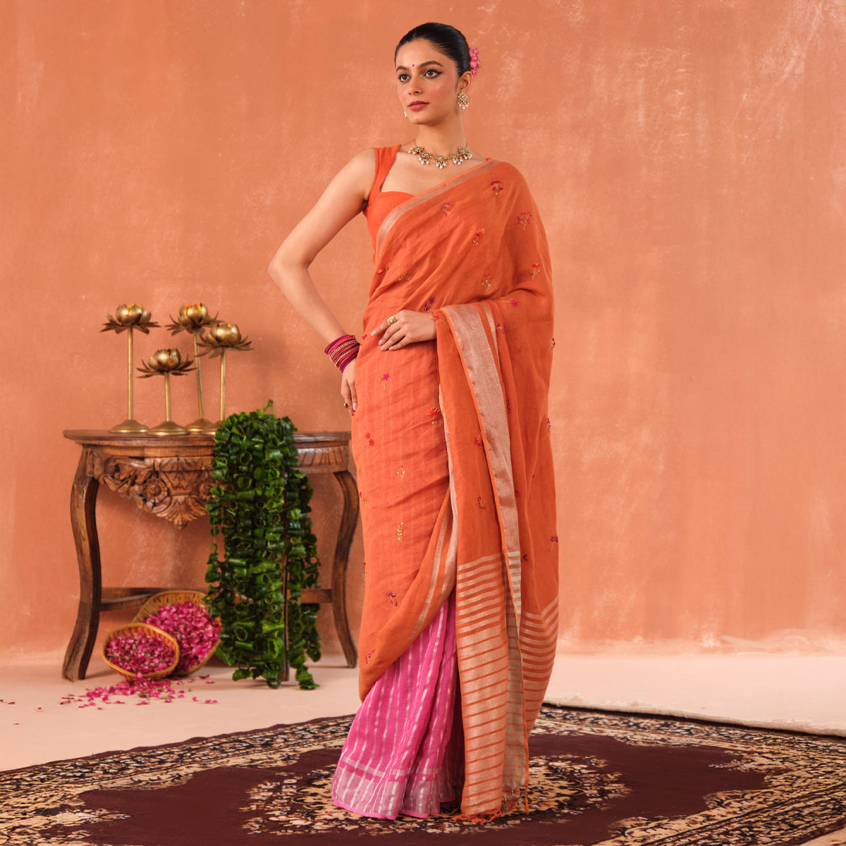 Ragini Linen Sari