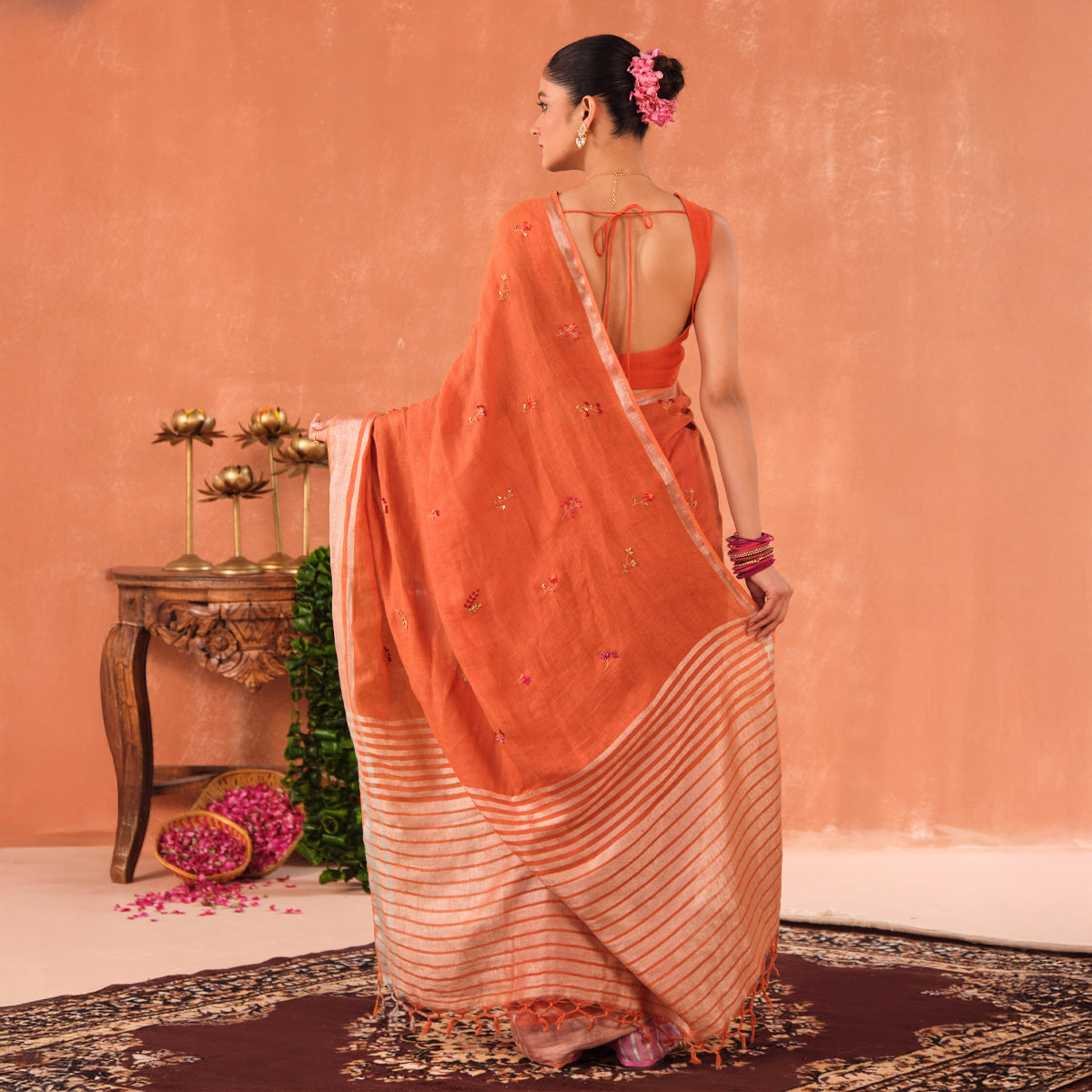 Ragini Linen Sari