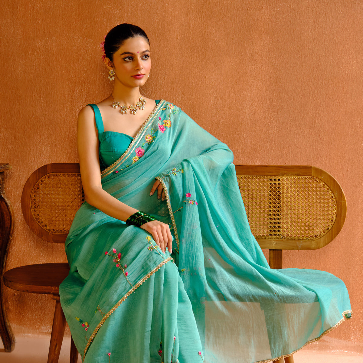 Shyama Chanderi Sari