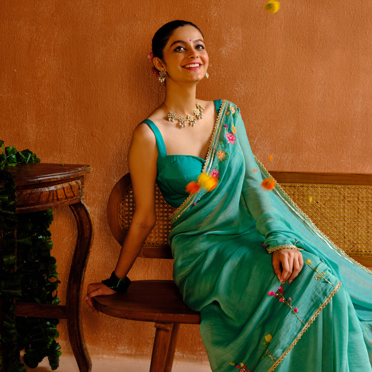 Shyama Chanderi Sari