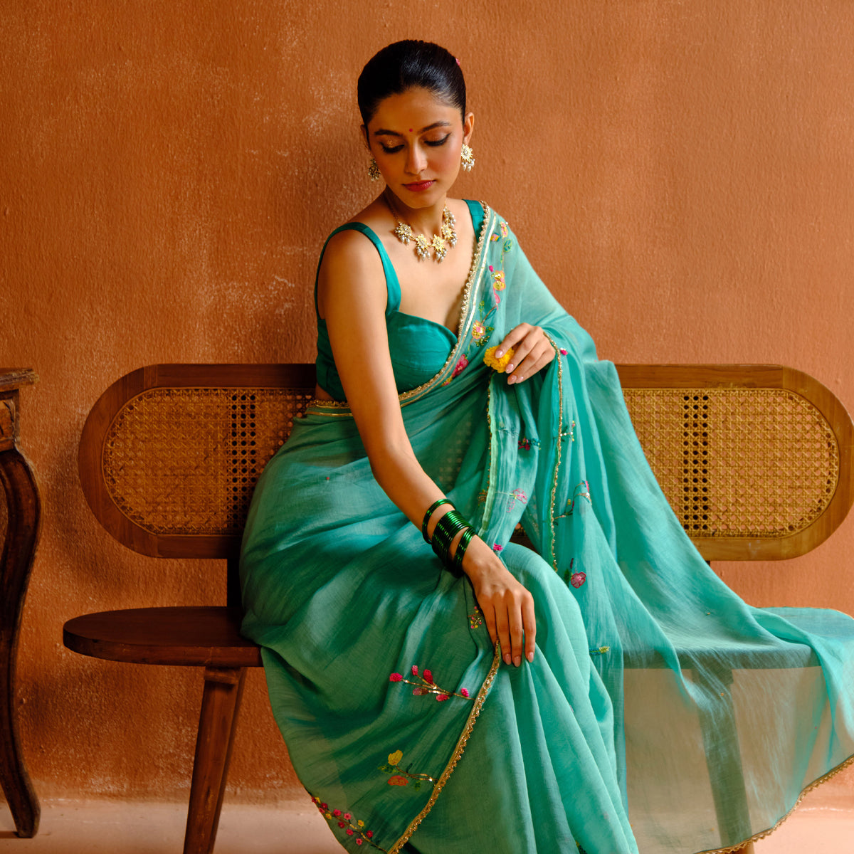 Shyama Chanderi Sari