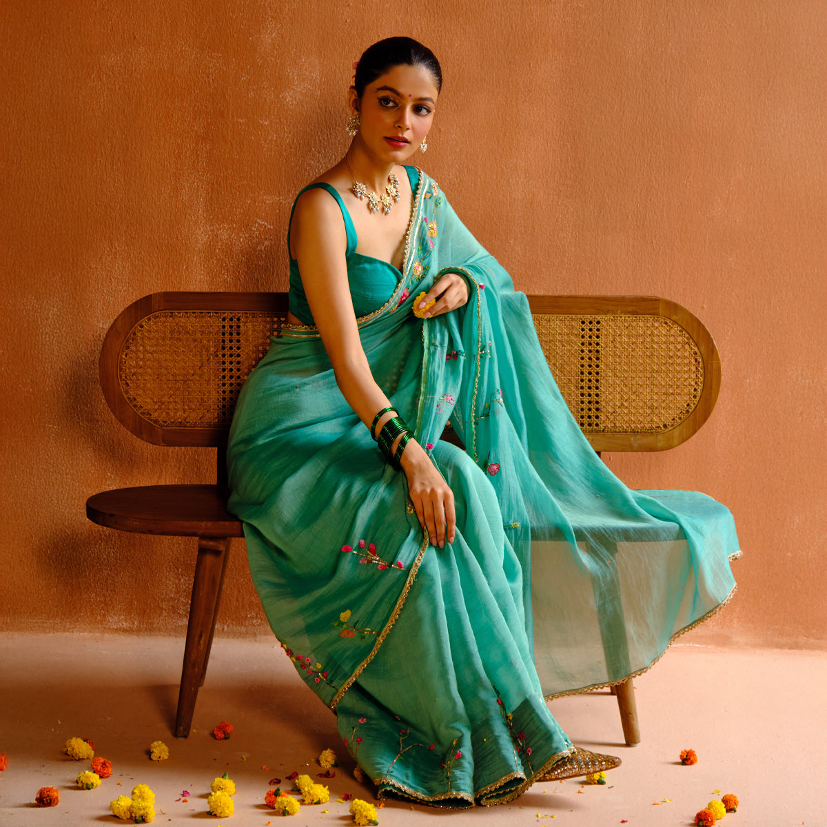 Shyama Chanderi Sari