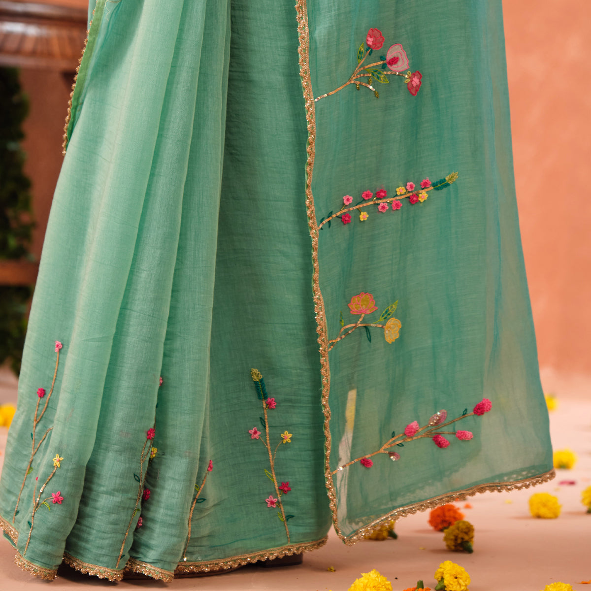 Shyama Chanderi Sari