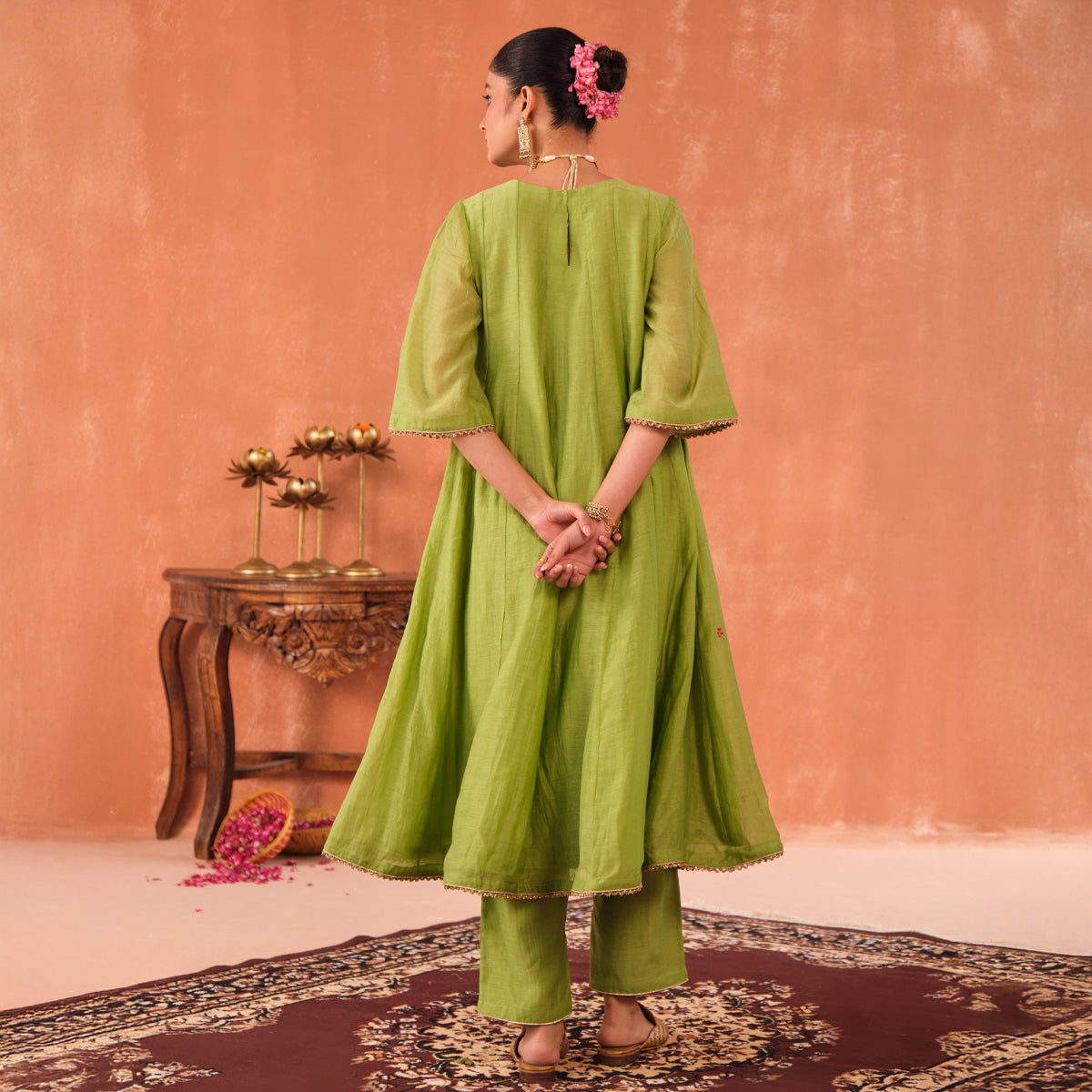 Vrinda Chanderi Kurta Set