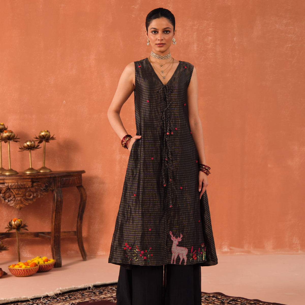 Paavni Chanderi Kurta Set