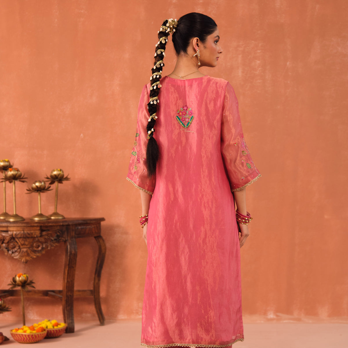 Varnika Silk Tissue Kurta Set