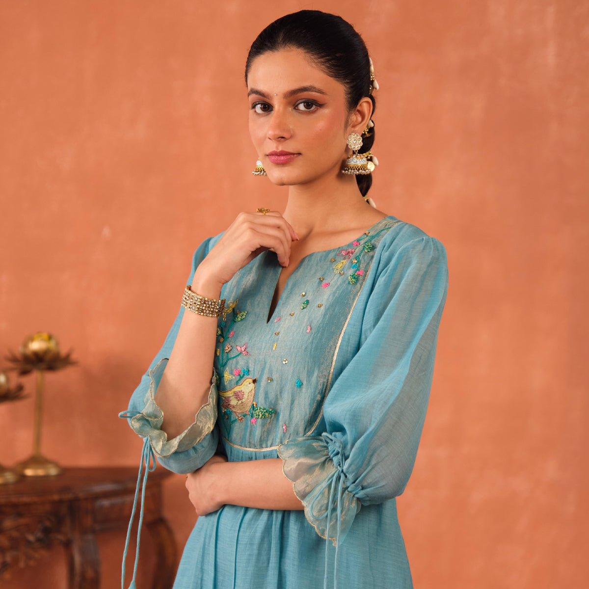 Varuna Chanderi Kurta Set